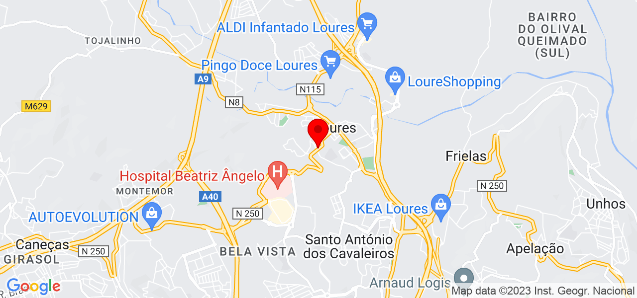 Marinela - Lisboa - Loures - Mapa