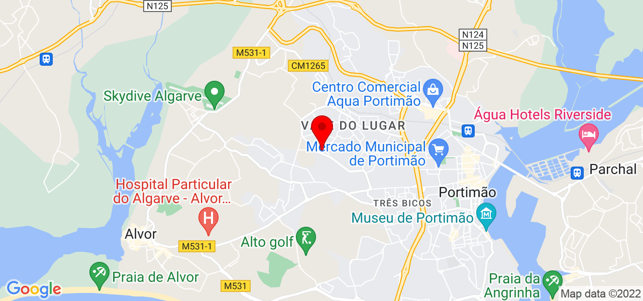 Ana M - Faro - Portimão - Mapa