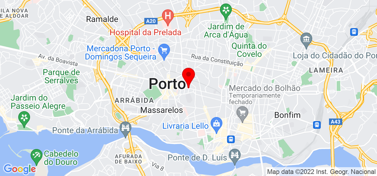Fernando José C. Esteves - Porto - Vila Nova de Gaia - Map