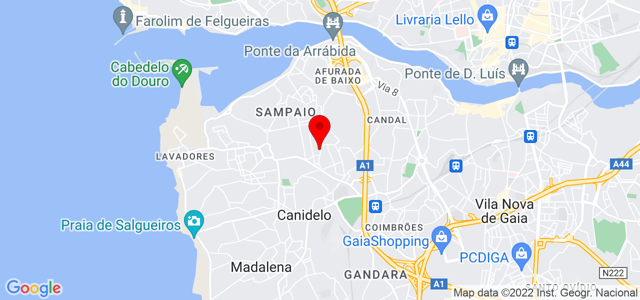 Umbundo - Porto - Vila Nova de Gaia - Mapa