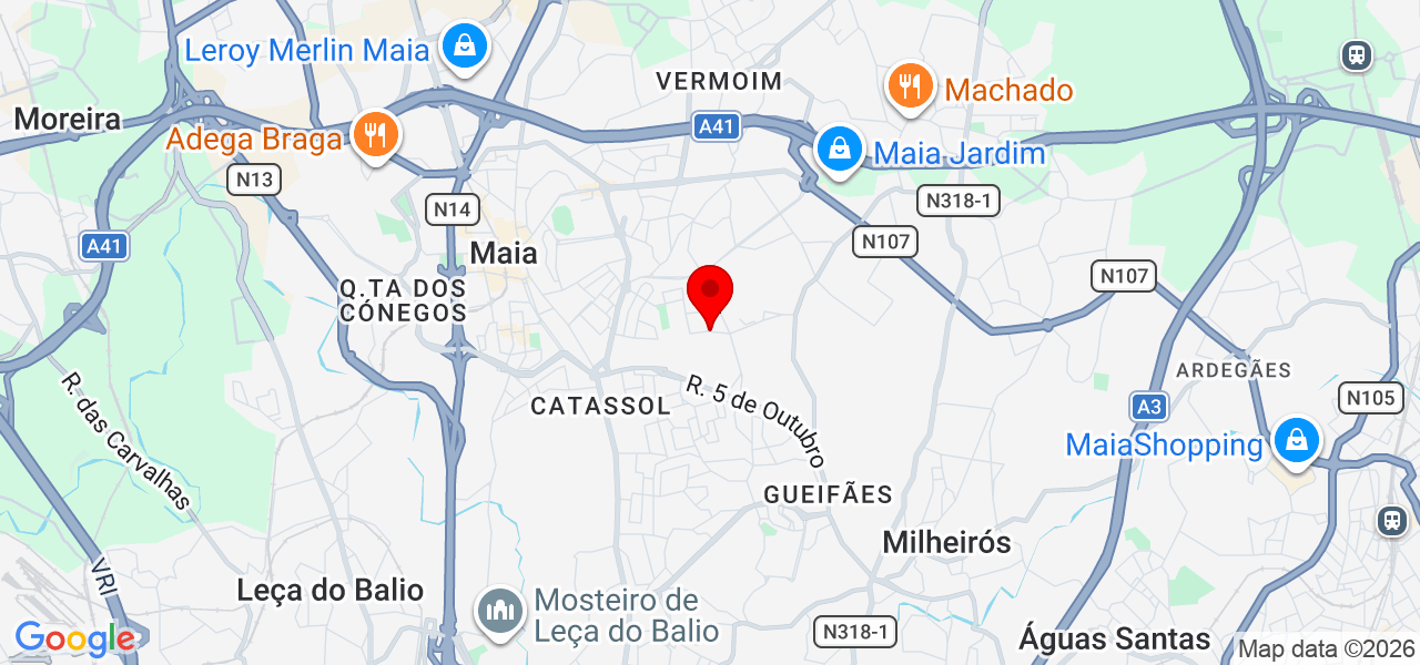 Sued - Porto - Maia - Carte