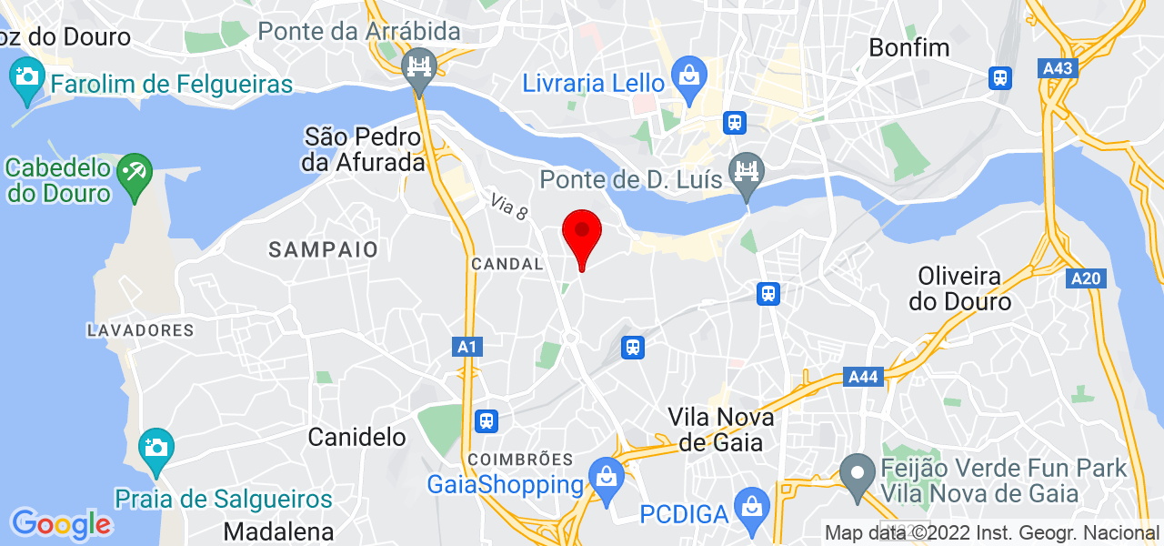 Weldon Santos - Porto - Vila Nova de Gaia - Map