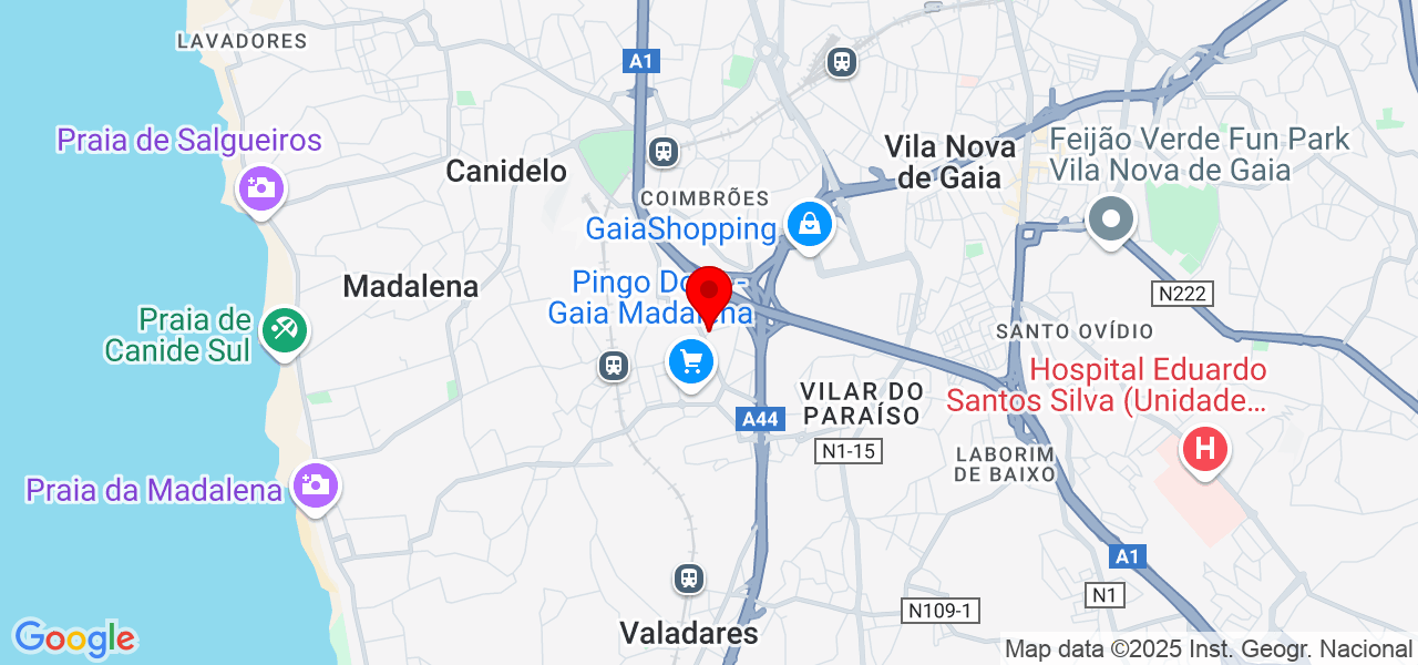 Henrik Olsen - Porto - Vila Nova de Gaia - Karte