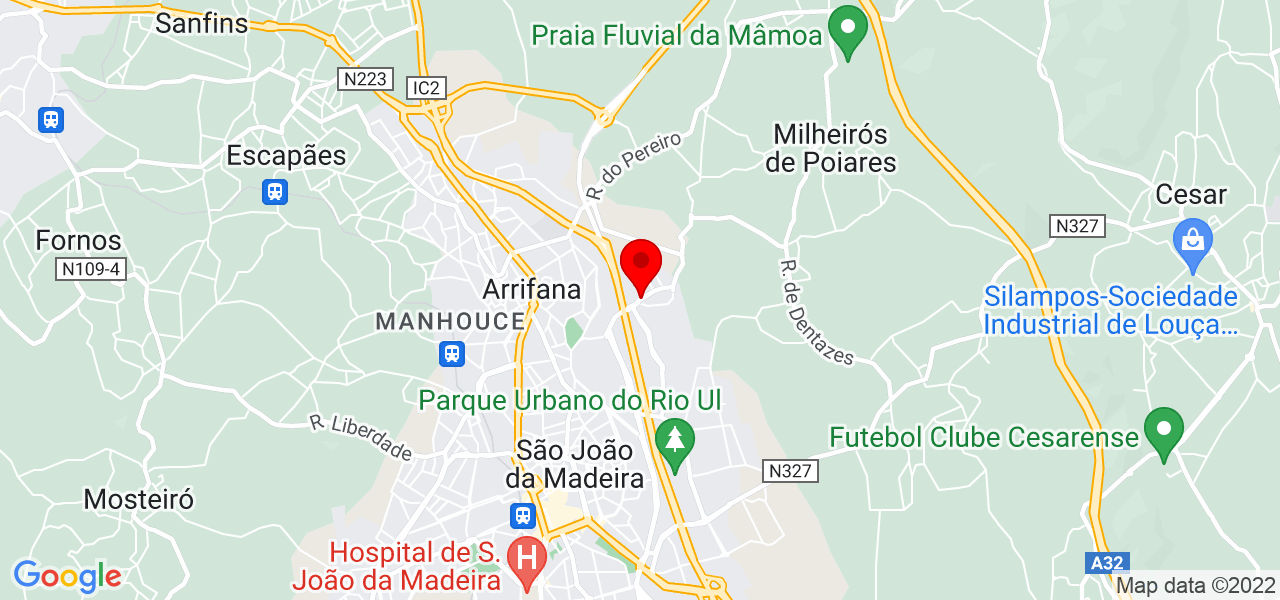 Joana Silva - Aveiro - São João da Madeira - Mapa