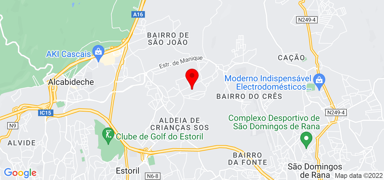 Jardins Serenos - Lisboa - Cascais - Mapa