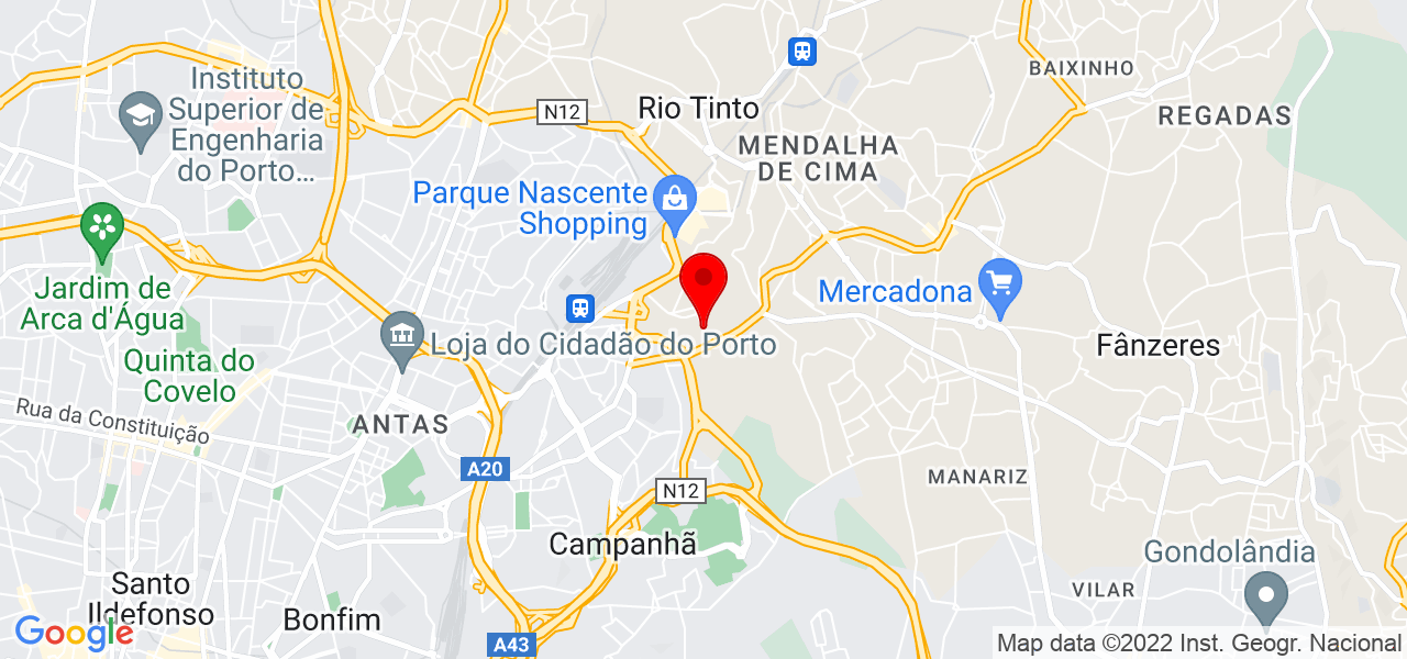 Carolina Gon&ccedil;alves - Porto - Gondomar - Mapa