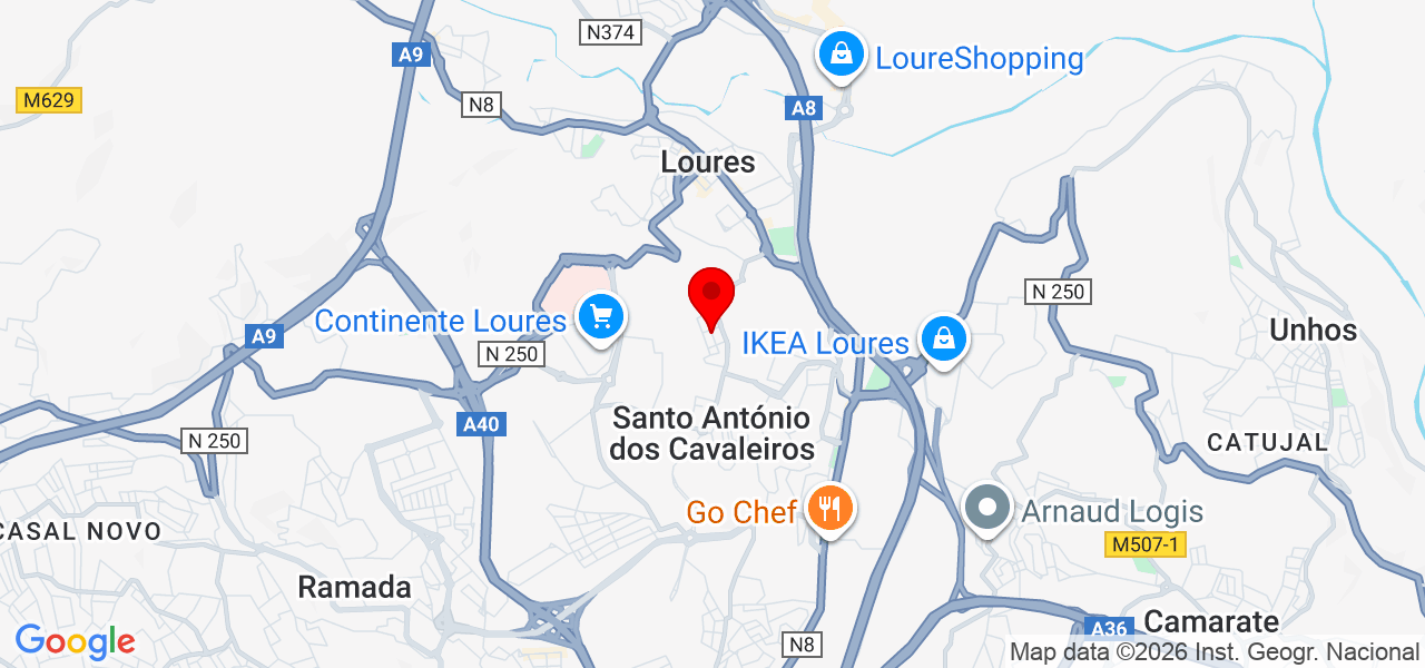 Otto Oliveira - Lisboa - Loures - Mapa