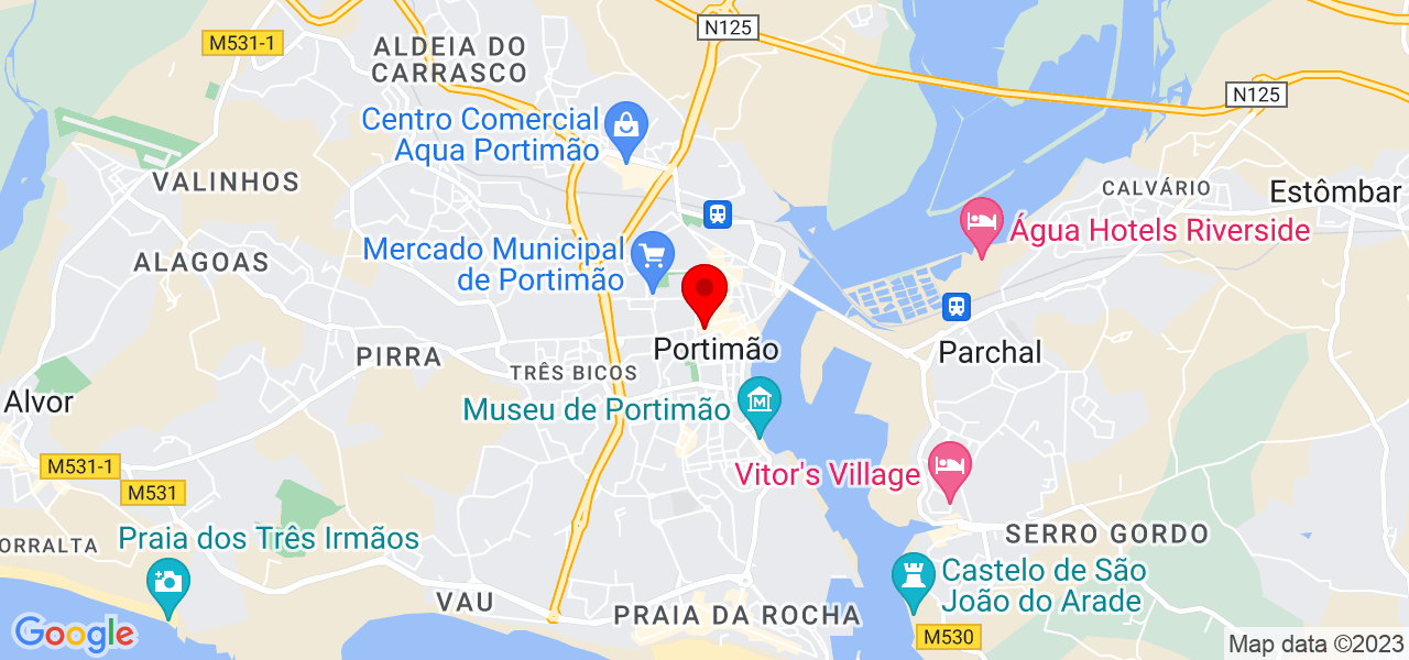 Marcus Ind&aacute; - Faro - Portimão - Mapa