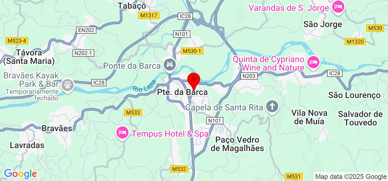 &Eacute;rica Gansinho - Viana do Castelo - Ponte da Barca - Mapa
