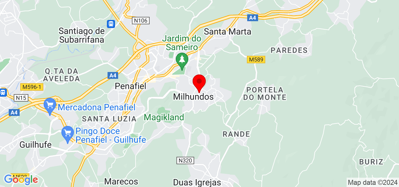 Isidoro - Porto - Penafiel - Map