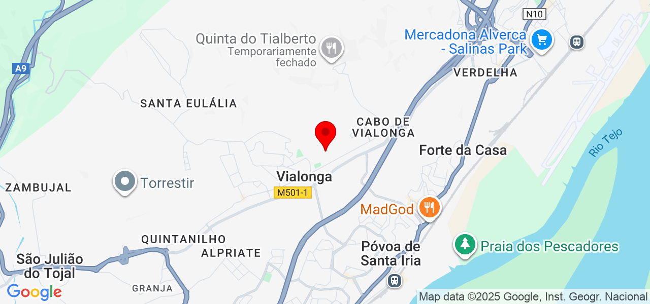 Telma Pinto - Lisboa - Vila Franca de Xira - Mapa