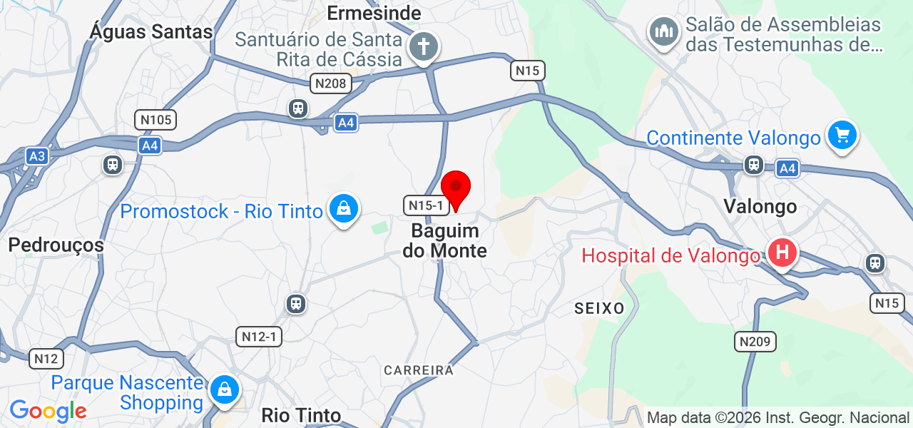 Mariana Braga - Porto - Gondomar - Map
