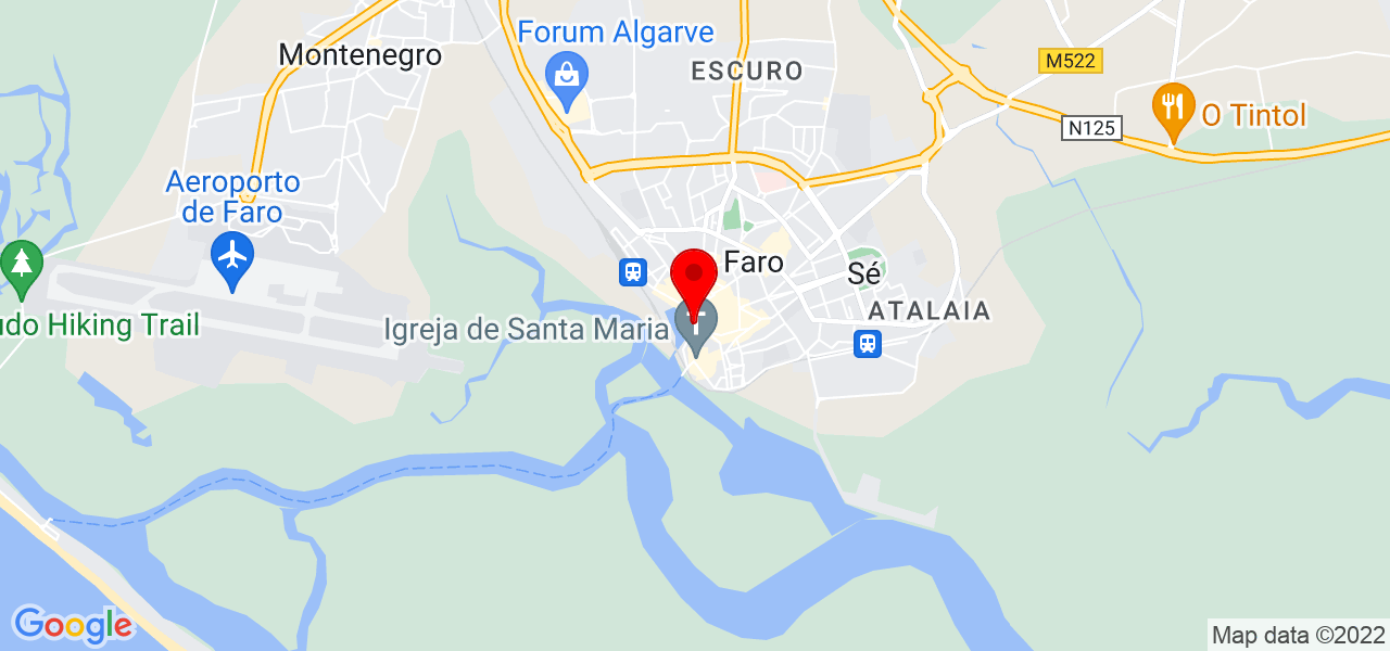 Thialine Rodrigues - Faro - Lagos - Mapa