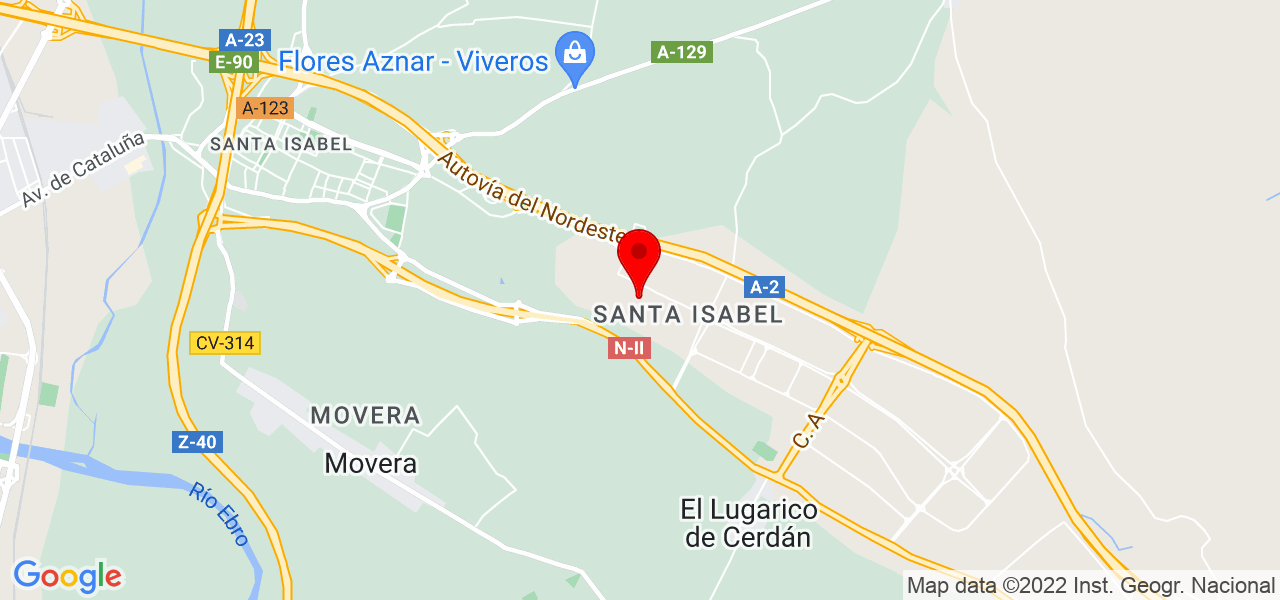 Andrea - Aragón - Zaragoza - Mapa