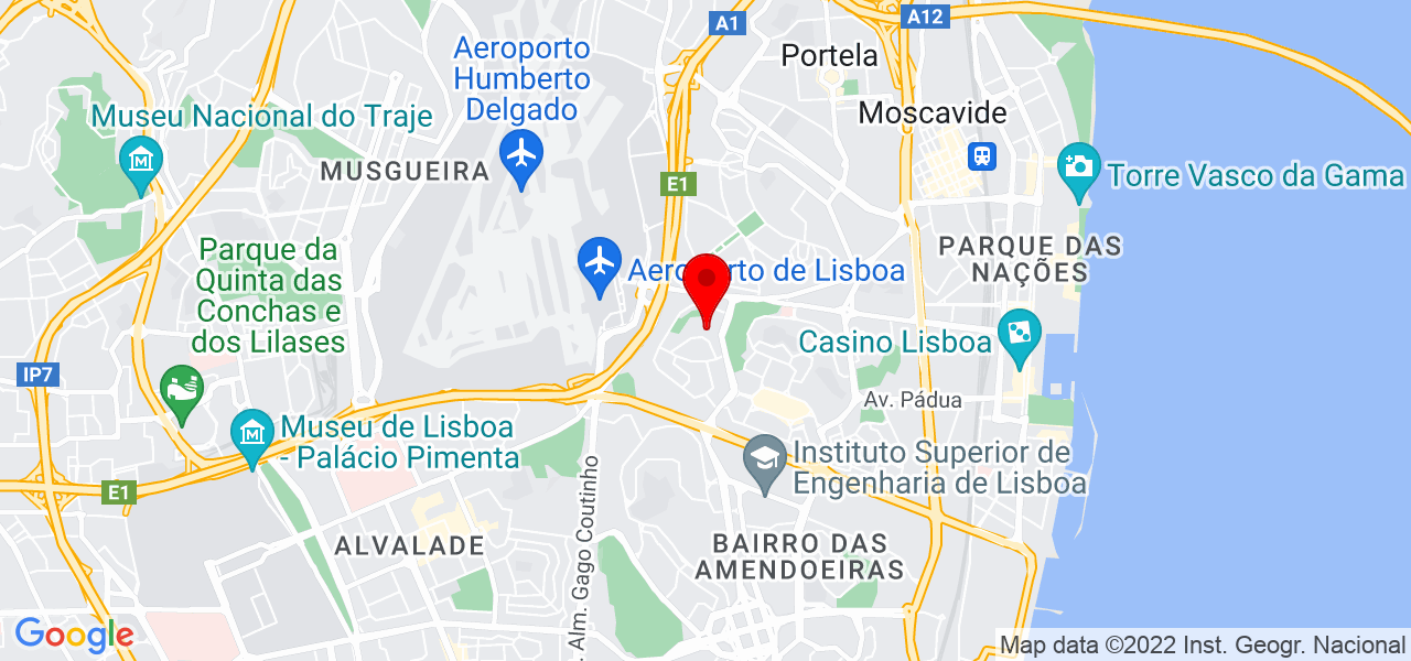 S&eacute;rgio Valentino Santos Freitas - Lisboa - Lisboa - Mapa