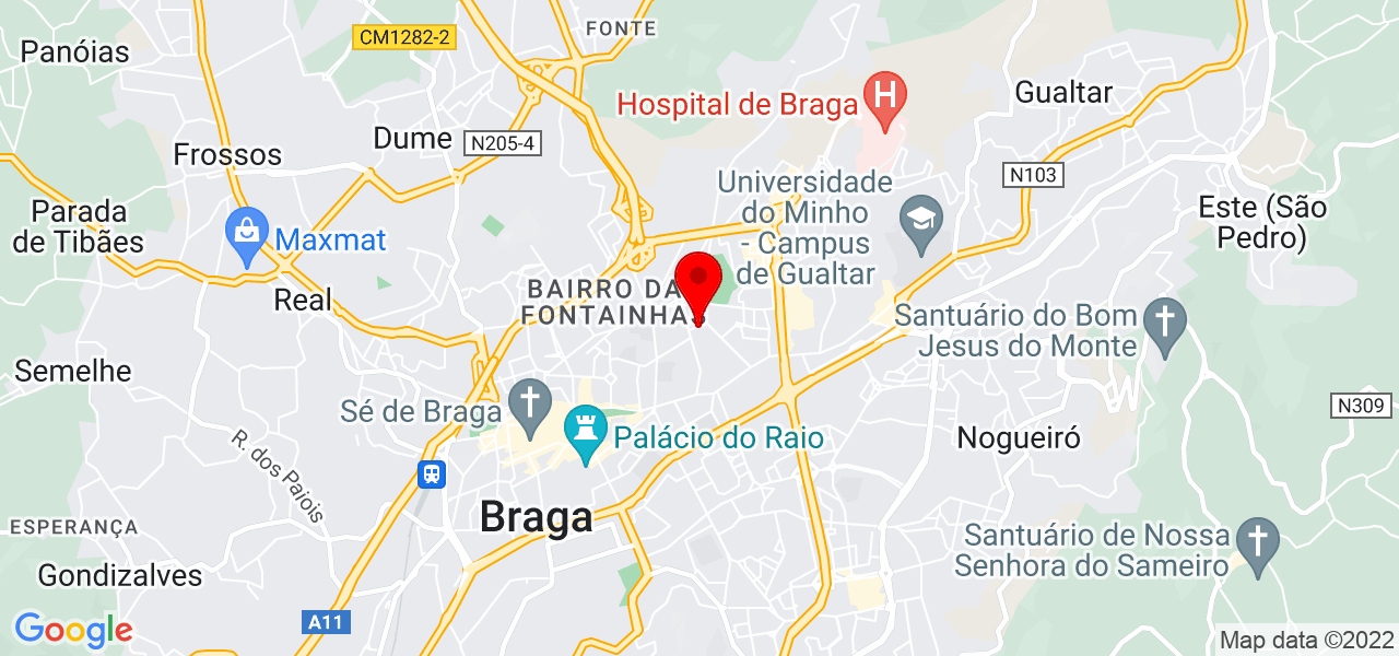 Ana_Osteopata - Braga - Braga - Mapa