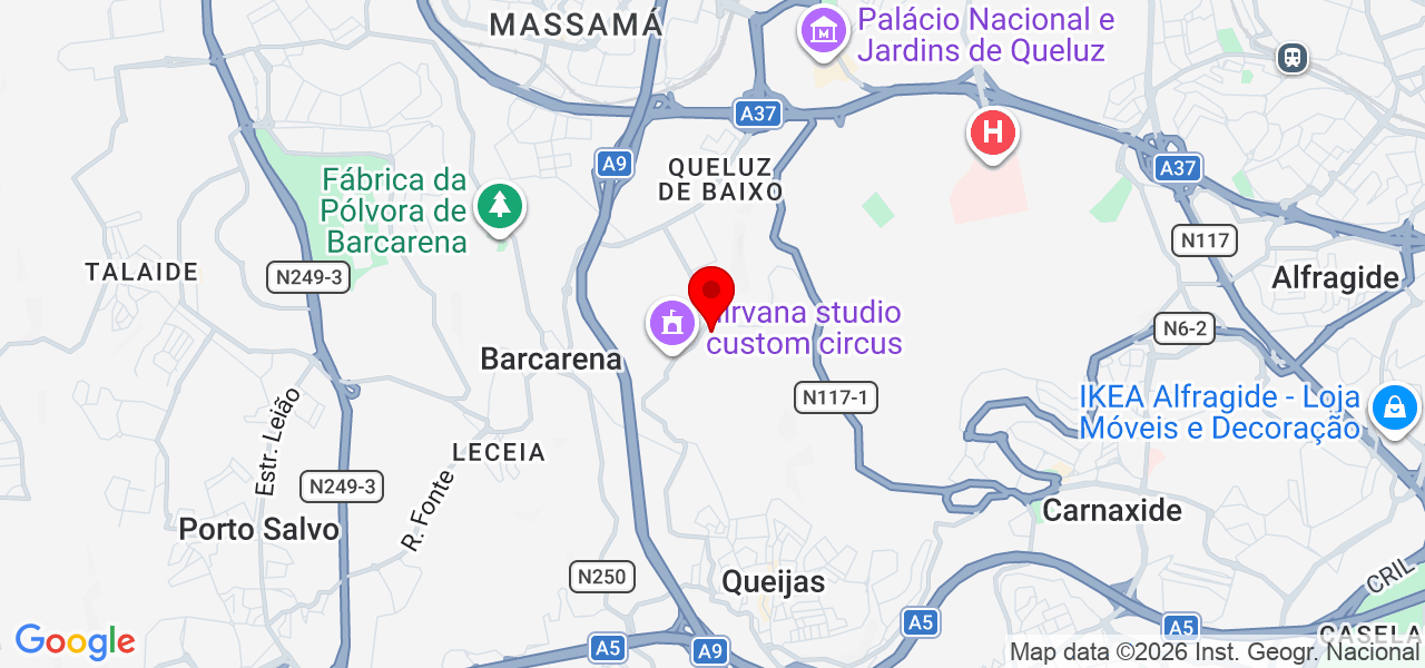 Isabel Miguel - Lisboa - Oeiras - Mapa