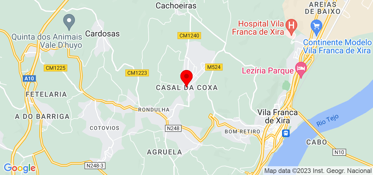 Miguel Esteves - Lisboa - Vila Franca de Xira - Mapa