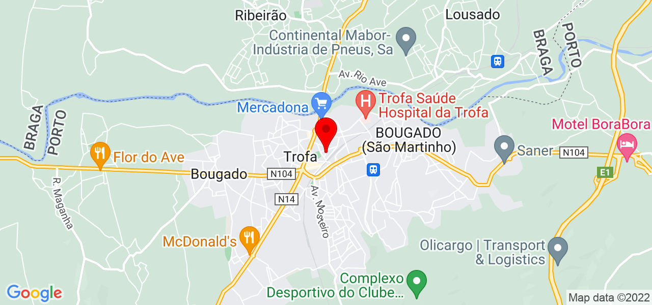 Maria Alexandrina Campos - Porto - Trofa - Mapa