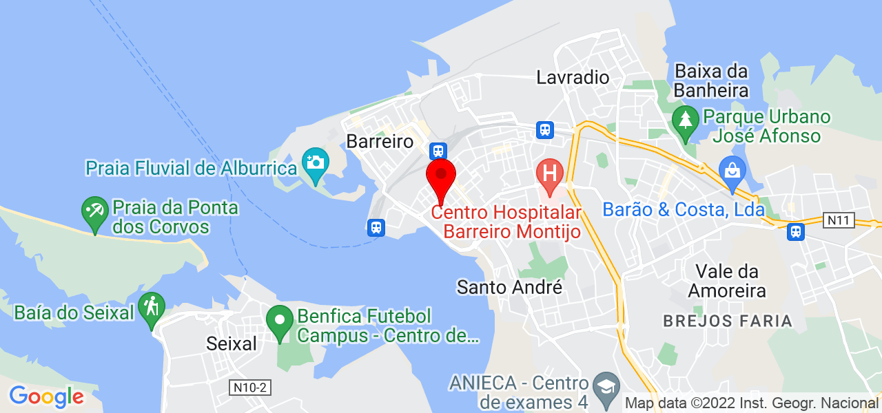 M&ocirc;nico eletricista - Setúbal - Barreiro - Mapa