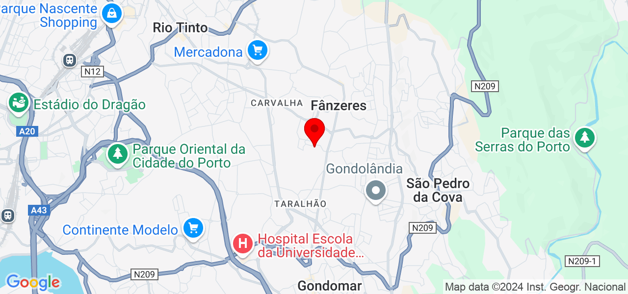 JSO Construções - Porto - Gondomar - Mapa