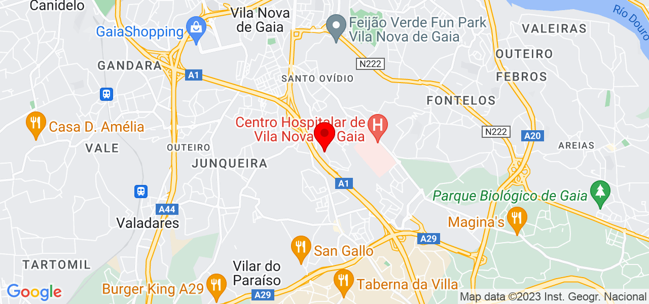 Gon&ccedil;alo Camelo - Porto - Vila Nova de Gaia - Mapa