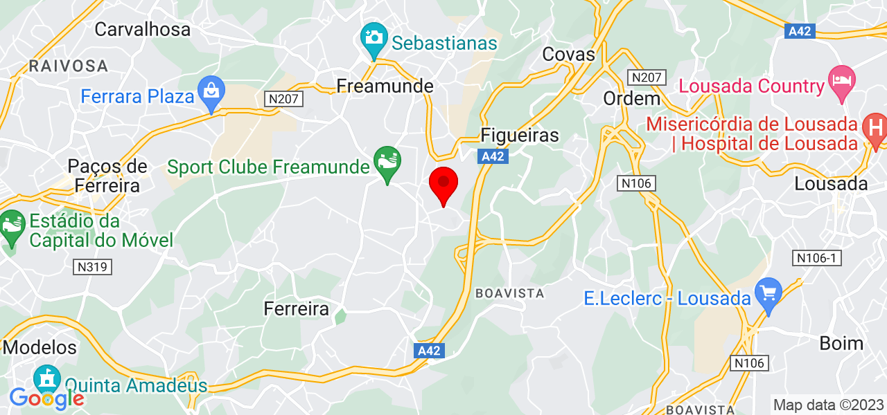 Pedra Angular - Porto - Lousada - Carte