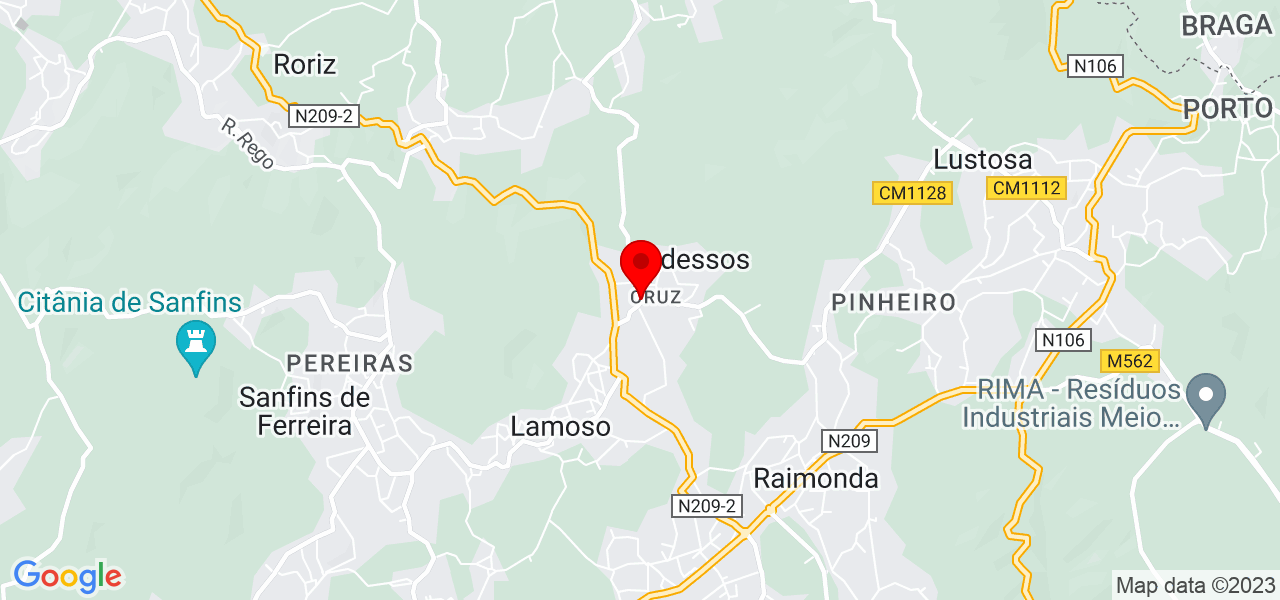Horizonte salteado Unipessoal lda - Porto - Paços de Ferreira - Mapa