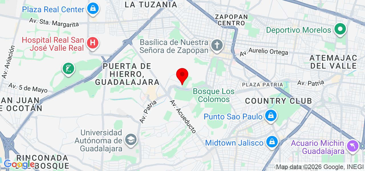 TOP Producciones - Jalisco - Zapopan - Mapa