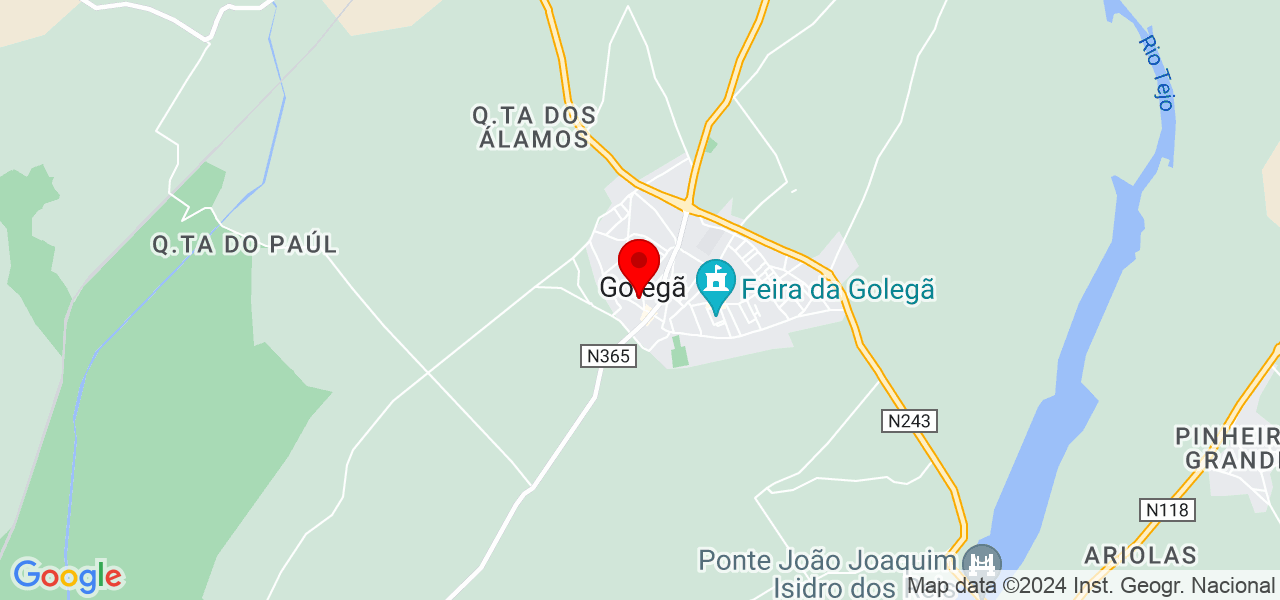 Larissa Azevedo - Santarém - Golegã - Map