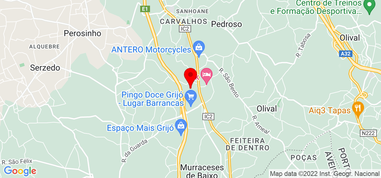 Cláudia Teixeira - Porto - Vila Nova de Gaia - Map
