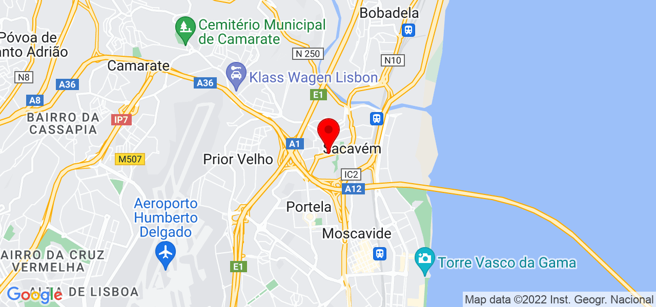 Bravas - Lisboa - Loures - Mapa