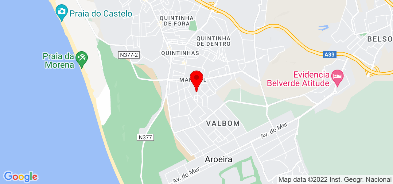 V&acirc;nia Macedo Ferreira dos Santos - Setúbal - Almada - Mapa