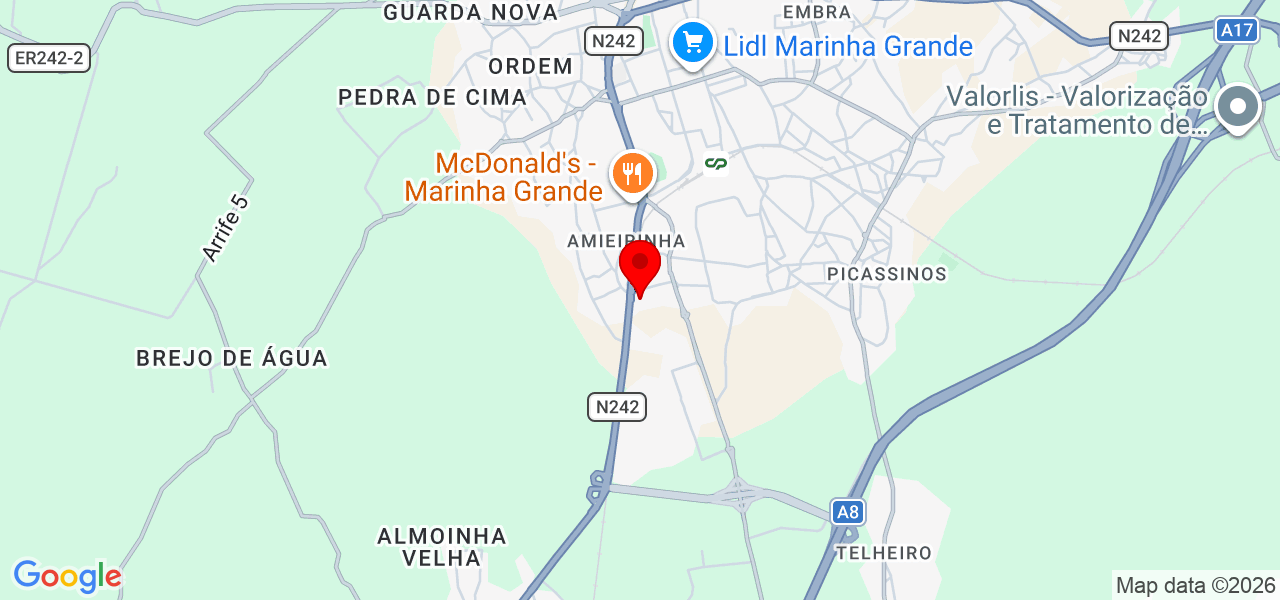 Lilian Marques - Leiria - Marinha Grande - Mapa