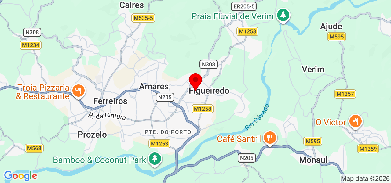 Mariana Maia Música - Braga - Amares - Mapa
