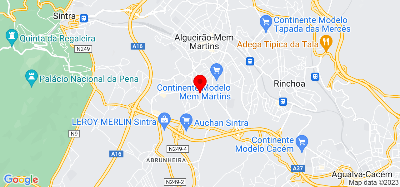 MetalSete serralharia - Lisboa - Sintra - Mapa