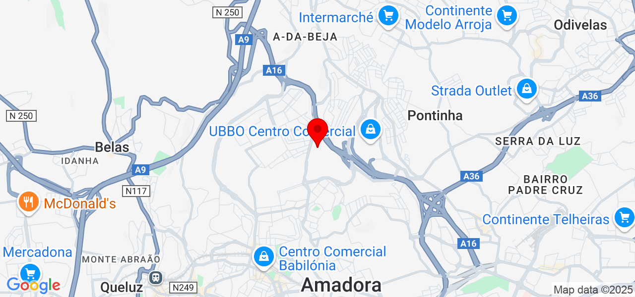 Pedro Cardoso - Lisboa - Amadora - Mapa