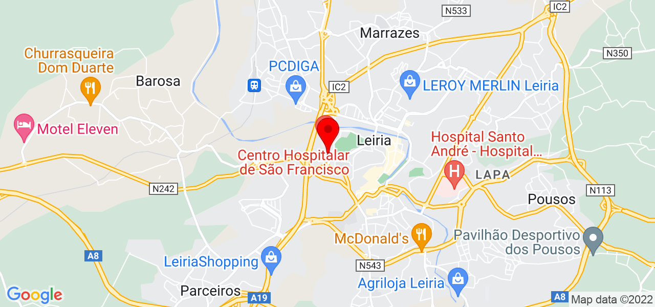 Licinia - Leiria - Leiria - Mapa