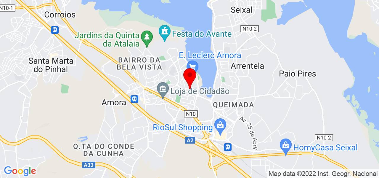 Ant&oacute;nio Oliveira - Setúbal - Seixal - Mapa