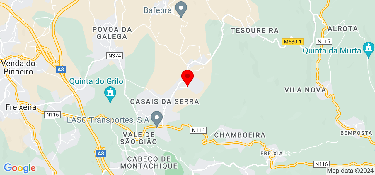 Beatriz - Lisboa - Mafra - Mapa