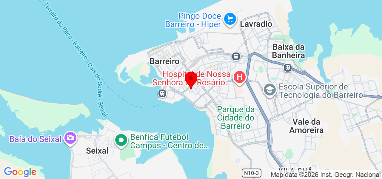 Jonce Tomás-Montagens - Setúbal - Barreiro - Karte