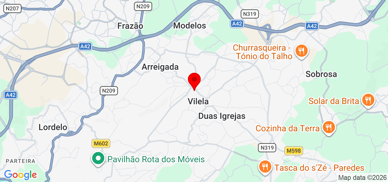 Tiago TF Estofos - Porto - Paredes - Mapa
