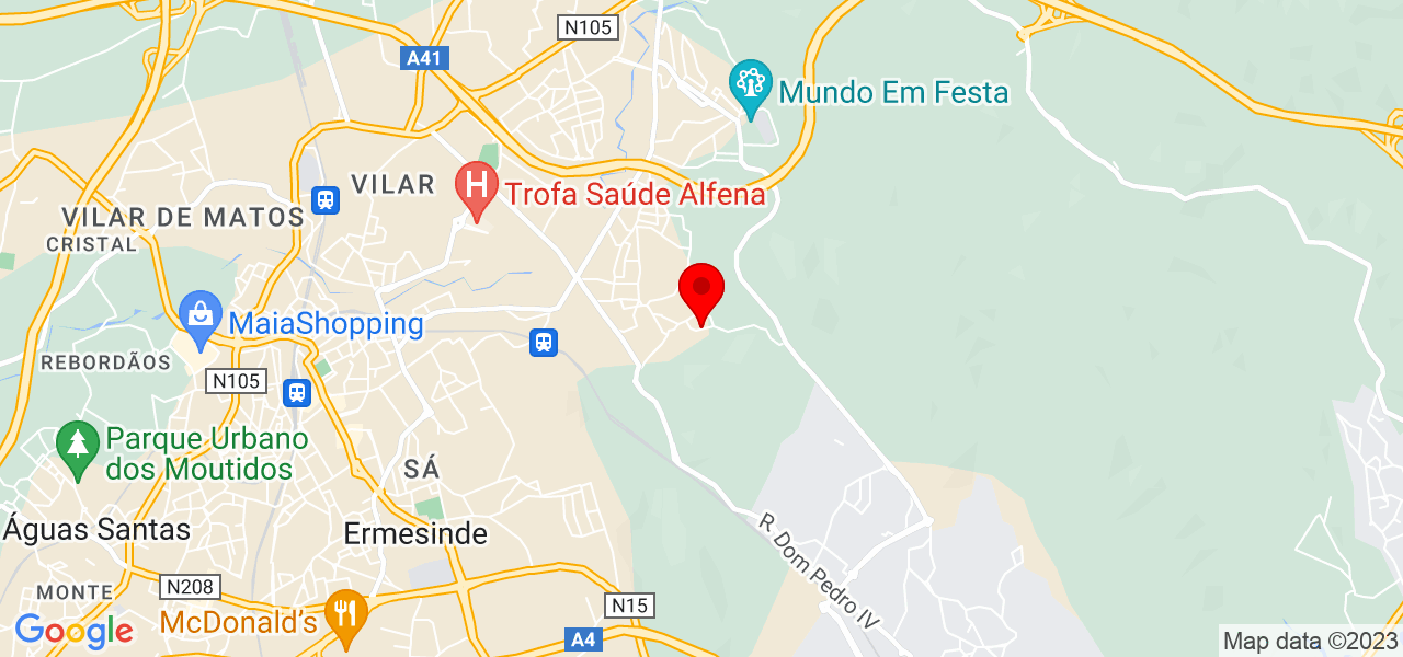 Andr&eacute; - Porto - Valongo - Mapa
