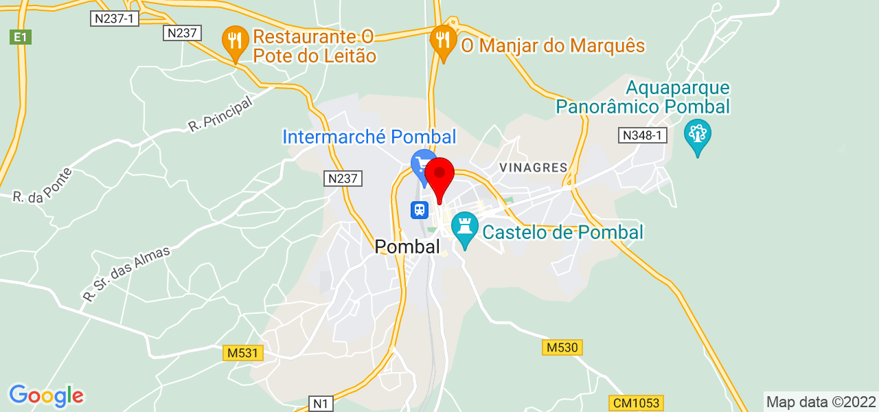 Cristina - Leiria - Pombal - Mapa