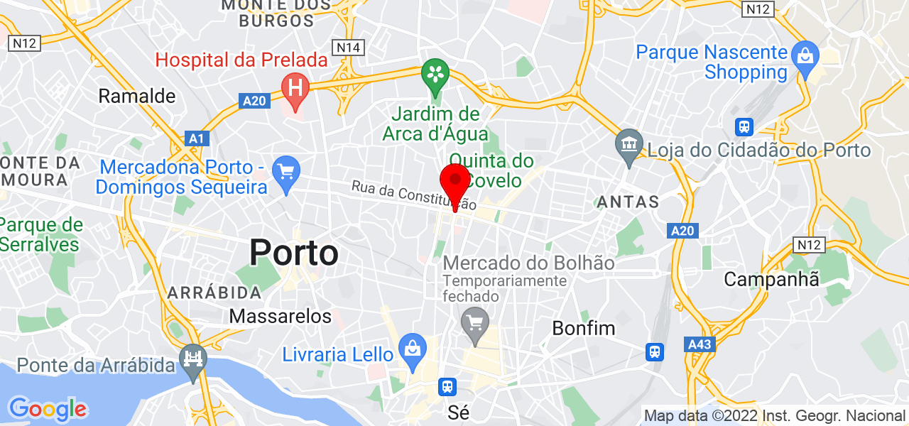 Arquitecto Renato Peron - Porto - Porto - Mapa