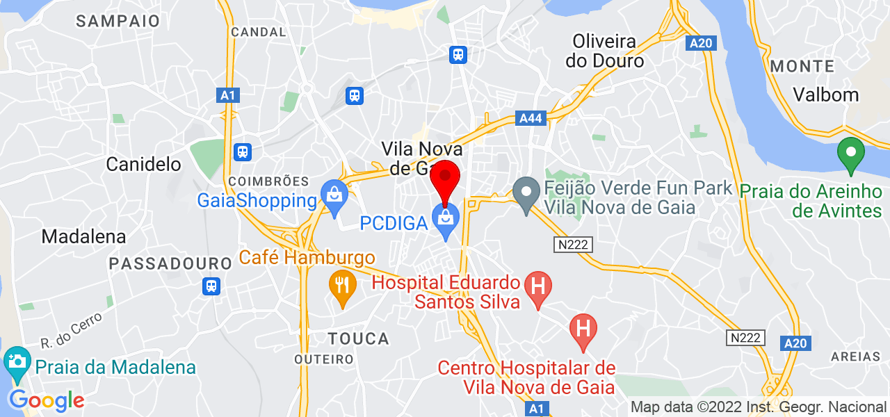 Jorge Filipe Monteiro - Porto - Vila Nova de Gaia - Mapa