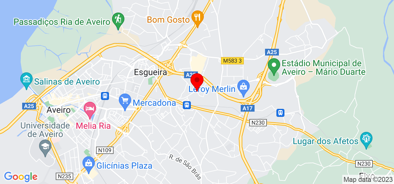 Cl&aacute;udio Feio - Aveiro - Aveiro - Mapa