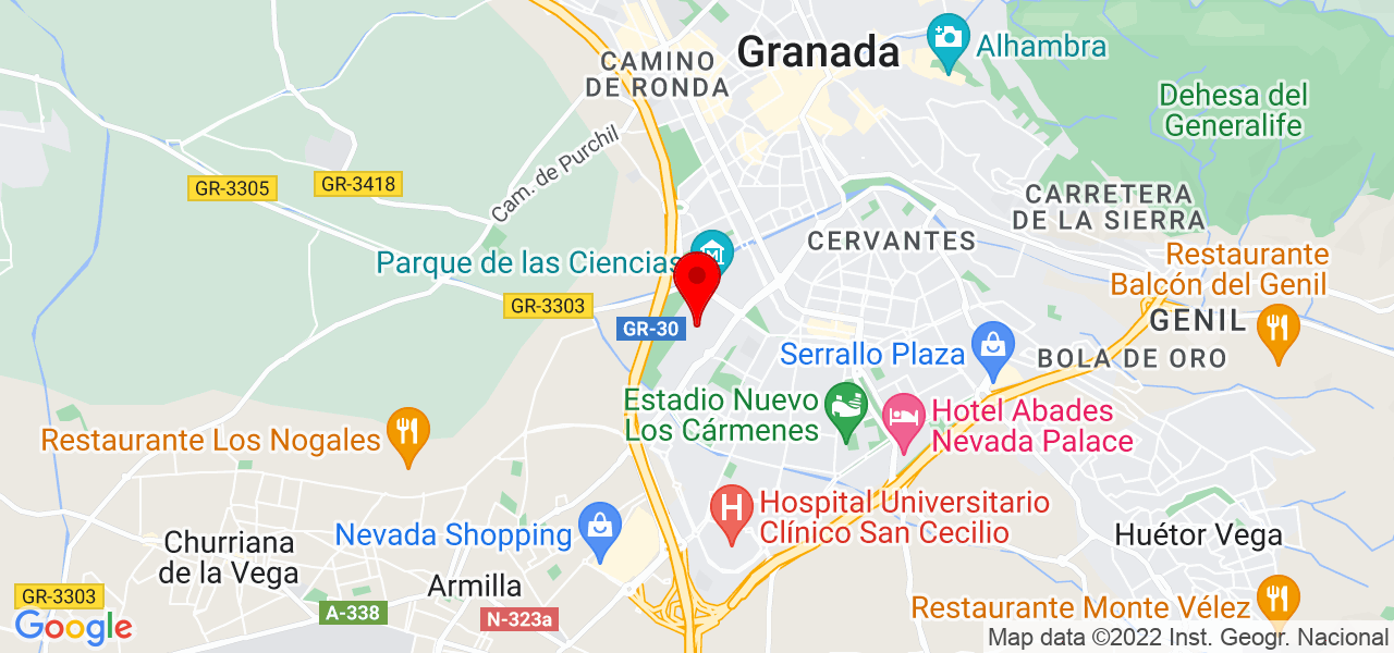 Academia de Tai Chi Yang - Andalucía - Granada - Mapa