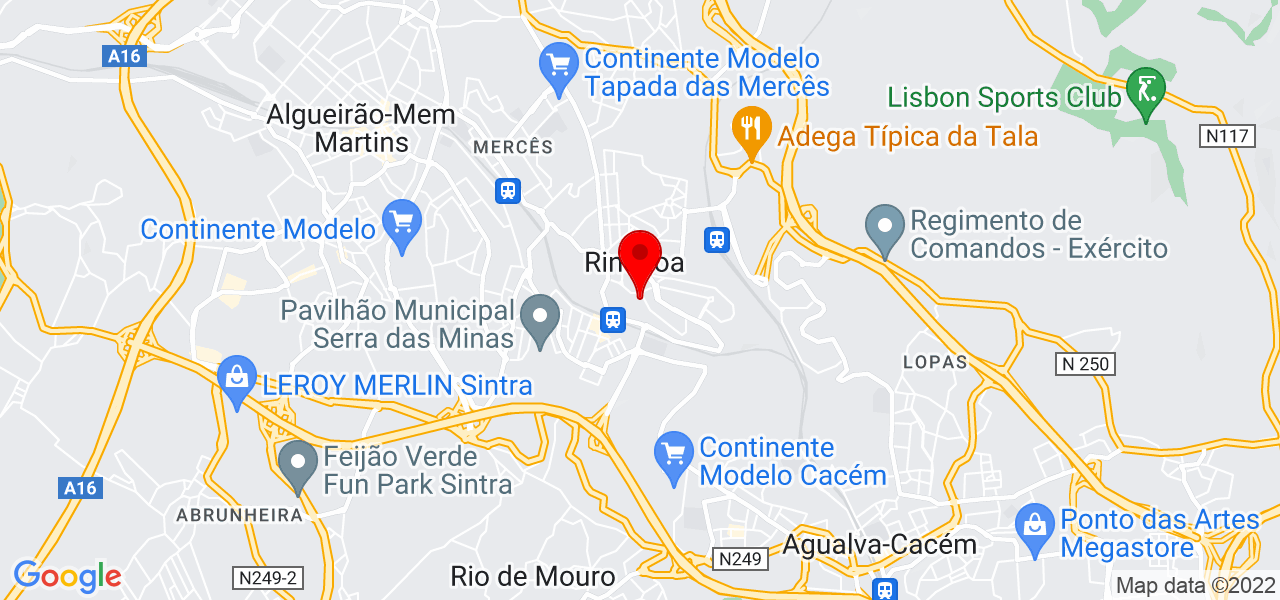 Ruan Zemke Moreira - Lisboa - Sintra - Mapa