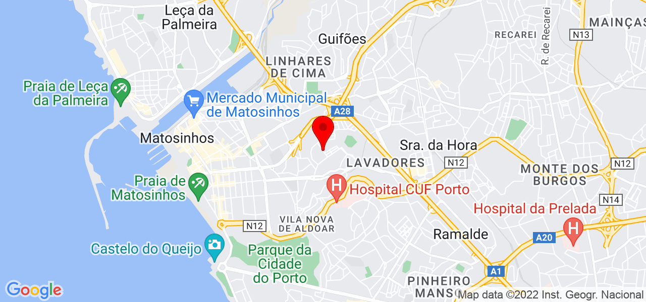 Cl&aacute;udio Castro Unipessoal Lda. - Porto - Matosinhos - Mapa